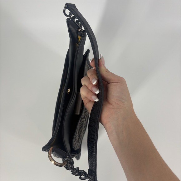 Spartina 449 Daufuskie Island Linen Leather Hobo Shoulder Bag Purse Herringbone - Picture 11 of 16